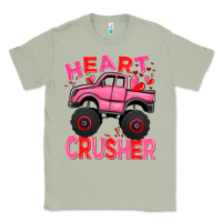 Matcha Heart crusher pink monster truck Valentine's Day Classic Tee - HowdyJamesFarm