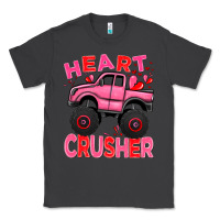Smoke Heart crusher pink monster truck Valentine's Day Classic Tee - HowdyJamesFarm