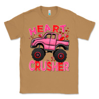 Toasted Coconut Heart crusher pink monster truck Valentine's Day Classic Tee - HowdyJamesFarm