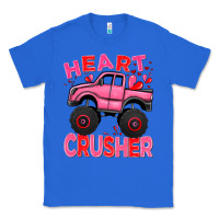 True Royal Heart crusher pink monster truck Valentine's Day Classic Tee - HowdyJamesFarm