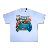 Grape Ice Customize USA truck Urban Heavy Tee - FaDigitalArtStudio