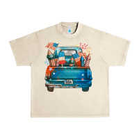 Sandshell Customize USA truck Urban Heavy Tee - FaDigitalArtStudio