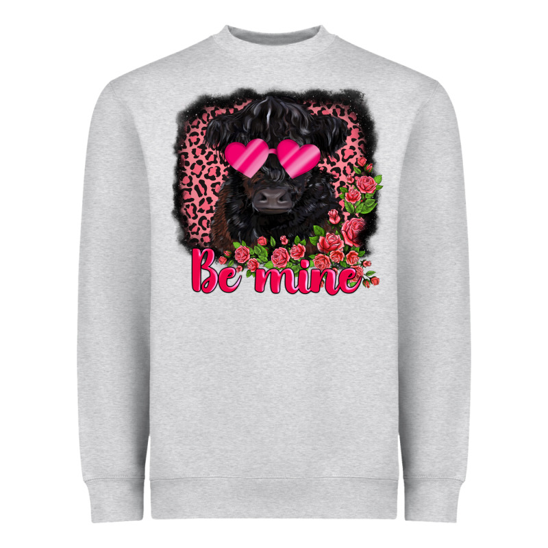 Be Mine Belted Galloway Heavyweight Sweatshirt by AdoDesignShop | Teevron