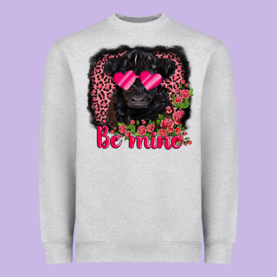 Be Mine Belted Galloway Heavyweight Sweatshirt Designed By Adodesignshop