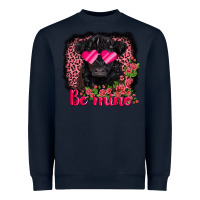 Navy be mine belted galloway Heavyweight Sweatshirt - AdoDesignShop