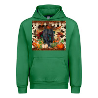 Emerald Fall black angus Urban Hoodie - RanaPortraitStore