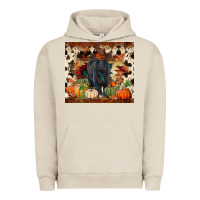Pigment French Oak Fall black angus Urban Hoodie - RanaPortraitStore