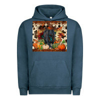 Pigment Midnight Navy Fall black angus Urban Hoodie - RanaPortraitStore
