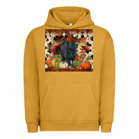 Pigment Peanut Butter Fall black angus Urban Hoodie - RanaPortraitStore
