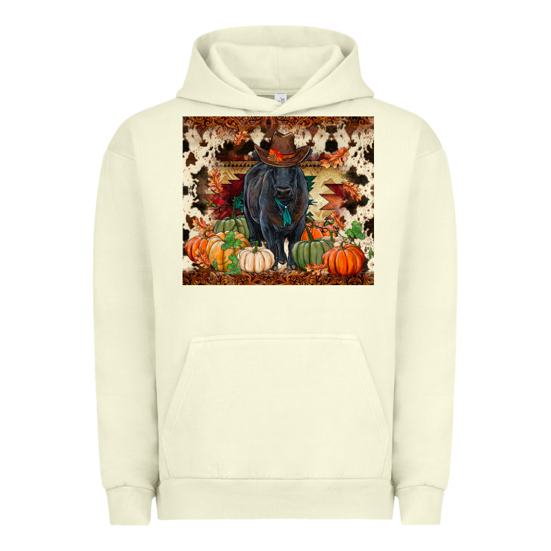 Fall Black Angus Urban Hoodie by RanaPortraitStore | Teevron