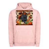Pigment Salmon Fall black angus Urban Hoodie - RanaPortraitStore