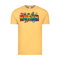 Vintage Mustard we are all human Vintage Tee - FaDigitalArtStudio