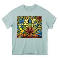 Arona stained glass weed Heavy Core Tee - TumblerDesignByShophia