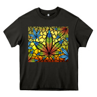 Asphalt stained glass weed Heavy Core Tee - TumblerDesignByShophia