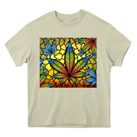 Mossy stained glass weed Heavy Core Tee - TumblerDesignByShophia