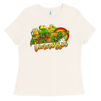 Bone St. Patrick's Tennessee map Ladies Tee - OliviaCreatesArt