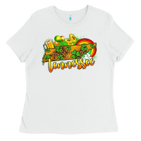 White St. Patrick's Tennessee map Ladies Tee - OliviaCreatesArt