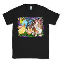 Black easter farm chicks and bunny Classic Tee - RanaPortraitStore