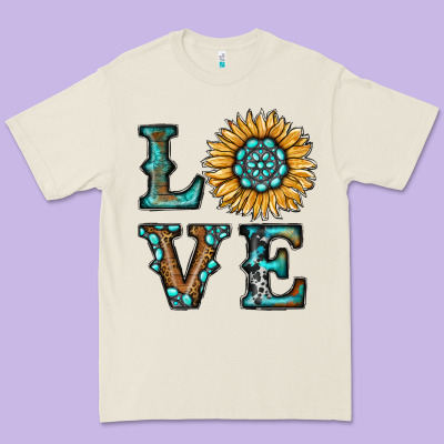 Sunflower Love Premium Tee Designed By Ranaportraitstore