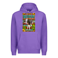Purple Welcome Cute Baby Calf Premium Hoodie - LillyAllenDesigns