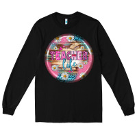 Black teacher life earrings Long Sleeve Tee - BundleAndBundleShop