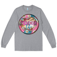 Heather Grey teacher life earrings Long Sleeve Tee - BundleAndBundleShop