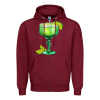 Burgundy mexican margarita Zipper Hoodie - AdoDesignShop