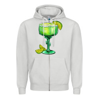 Dove Grey mexican margarita Zipper Hoodie - AdoDesignShop