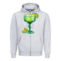 Heather Grey mexican margarita Zipper Hoodie - AdoDesignShop