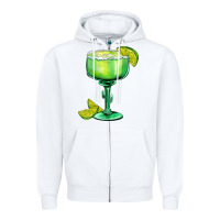 White mexican margarita Zipper Hoodie - AdoDesignShop