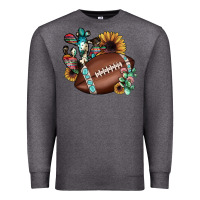Charcoal Heather football cactus sunflower Premium Sweatshirt - JahusDesignShop