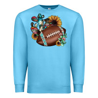 Ocean Blue football cactus sunflower Premium Sweatshirt - JahusDesignShop
