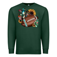 Sports Green football cactus sunflower Premium Sweatshirt - JahusDesignShop