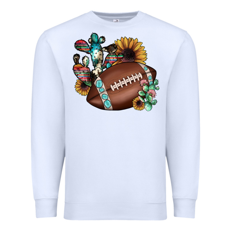 Football Cactus Sunflower Premium Sweatshirt by JahusDesignShop | Teevron