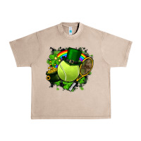 French Oak St. Patrick's Day Tennis Urban Heavy Tee - FaDigitalArtStudio
