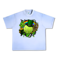 Grape Ice St. Patrick's Day Tennis Urban Heavy Tee - FaDigitalArtStudio