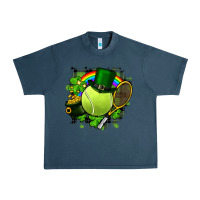 Midnight Navy St. Patrick's Day Tennis Urban Heavy Tee - FaDigitalArtStudio