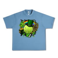 Pebble Blue St. Patrick's Day Tennis Urban Heavy Tee - FaDigitalArtStudio