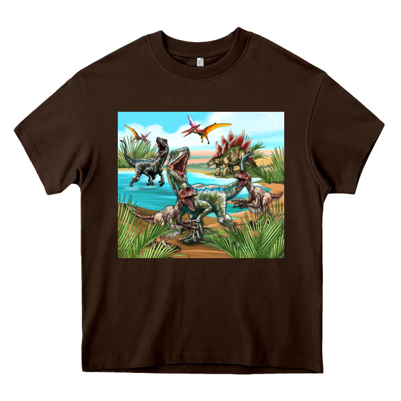 Dinosaurs Heavy Core Tee by TumblerDesignByShophia | Teevron