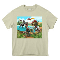 Mossy dinosaurs Heavy Core Tee - TumblerDesignByShophia