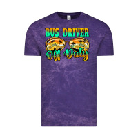Cloud Purple Bus Driver Off Duty Vintage Tee - Jasminsmagicworld