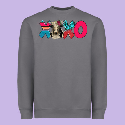 Xoxo Holstein Cow Heavyweight Sweatshirt Designed By Adodesignshop