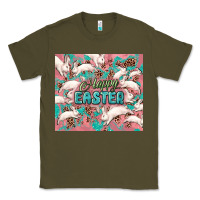 Army Green Easter Bunny  tumbler Easter Day Classic Tee - HowdyJamesFarm