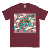 Burgundy Easter Bunny  tumbler Easter Day Classic Tee - HowdyJamesFarm