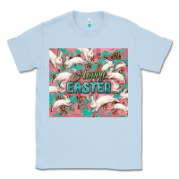 Dusty Blue Easter Bunny  tumbler Easter Day Classic Tee - HowdyJamesFarm