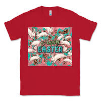 Red Easter Bunny  tumbler Easter Day Classic Tee - HowdyJamesFarm