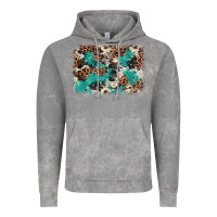 Cloud Rock Cowhide Turquoise Glitter Vintage Hoodie - FaDigitalArtStudio