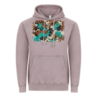 Vintage Zinc Cowhide Turquoise Glitter Vintage Hoodie - FaDigitalArtStudio