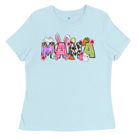 Baby Blue Easter mama Ladies Tee - OliviaCreatesArt