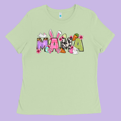 Easter Mama Ladies Tee Designed By Oliviacreatesart